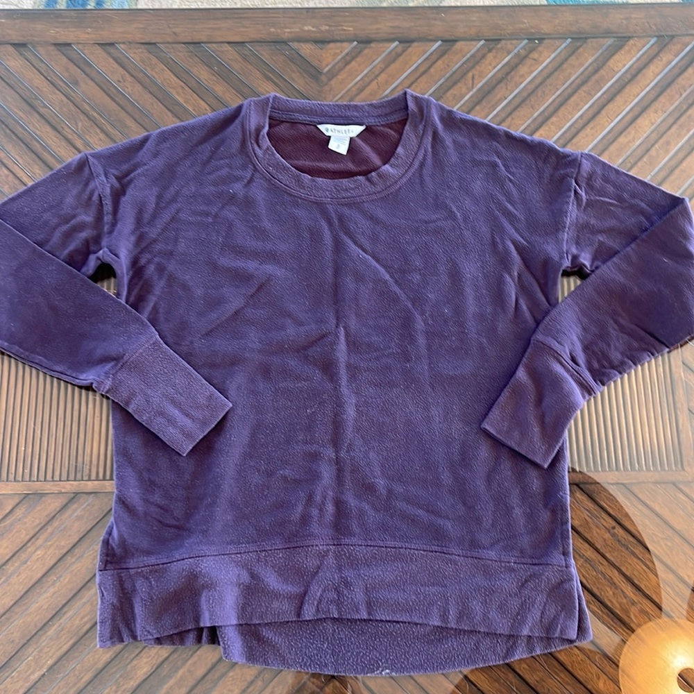 PURPLE ATHLETA SWEATER